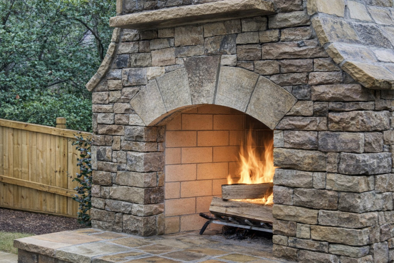Fireplace installation